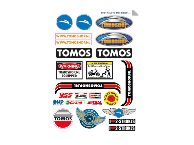 Stickervel Tomoshop 24-delig product