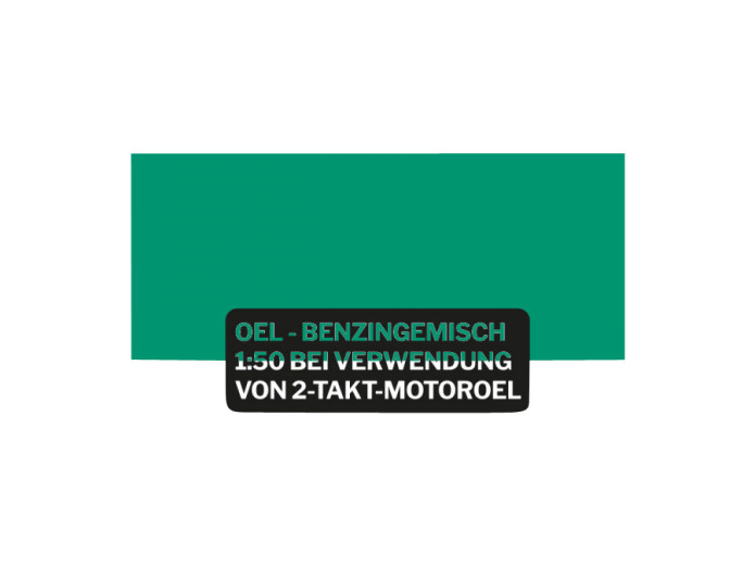 Benzin gemisch Aufkleber English Schwarz transparent Text