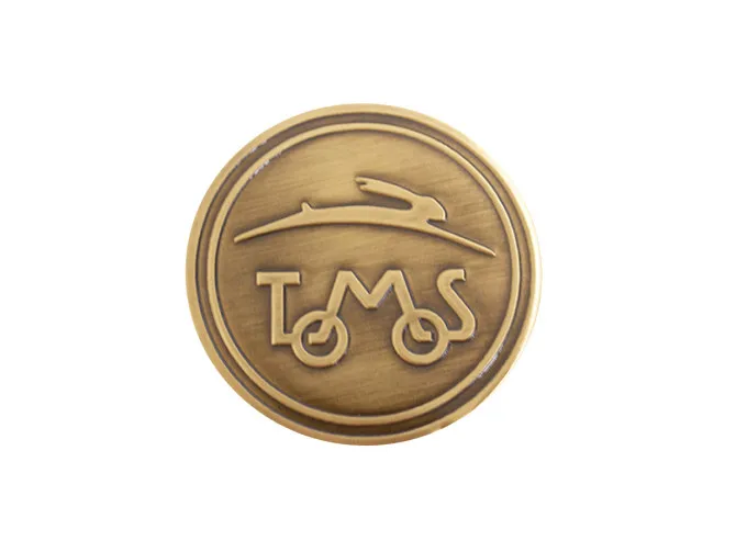 Aufkleber Tomos logo rund 50mm RealMetal® Gold product