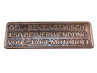 Gasoline mix sticker German RealMetal® copper  thumb extra