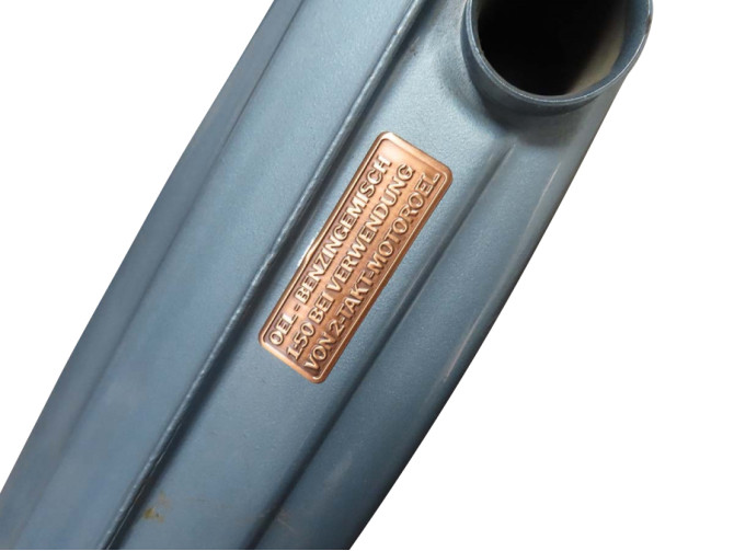 Gasoline mix sticker German RealMetal® copper  product