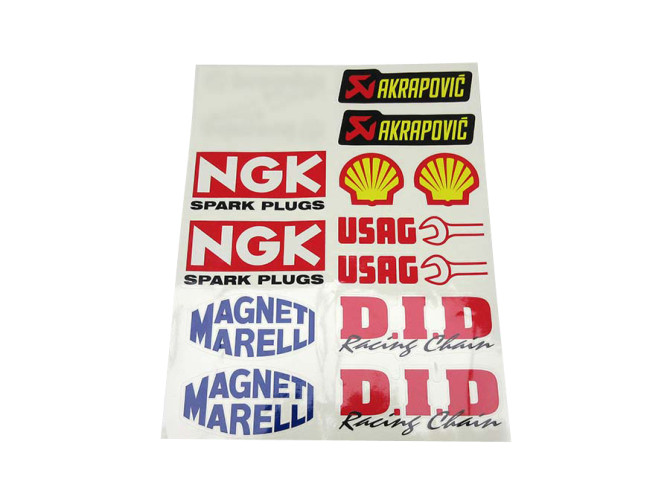 Stickerset sponsor Shell / NGK product