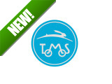 Sticker Tomos logo round 100mm