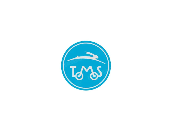 Sticker Tomos logo rond 50mm main