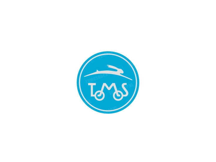 Sticker Tomos logo round 50mm