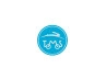 Sticker Tomos logo round 50mm