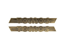 Tank sticker set Tomos / universal RealMetal® gold 