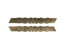 Tank sticker set Tomos / universal RealMetal® gold 
