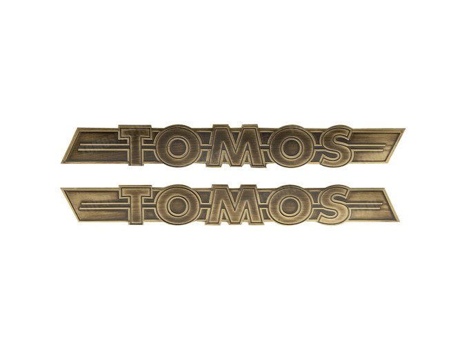 Tank Aufkleber Satz Tomos / Universal RealMetal® Gold main