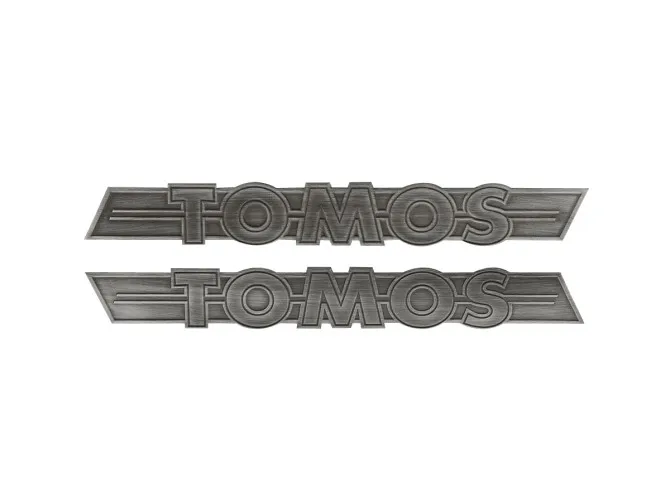 Tank sticker set Tomos / universeel RealMetal® zilver product