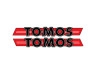 Transfer Tomos logo Tank / universal black / red 200x28mm