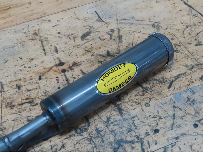Sticker Homoet Demper exhaust