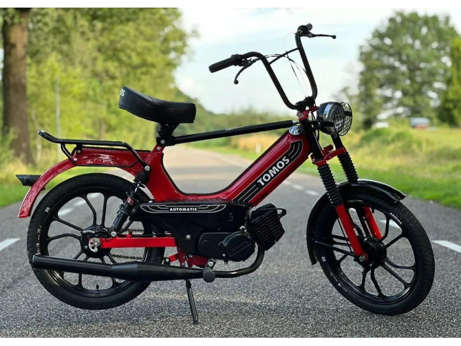 Sticker Tomos A3 MS Automatic wit / zwart set + gratis sticker product