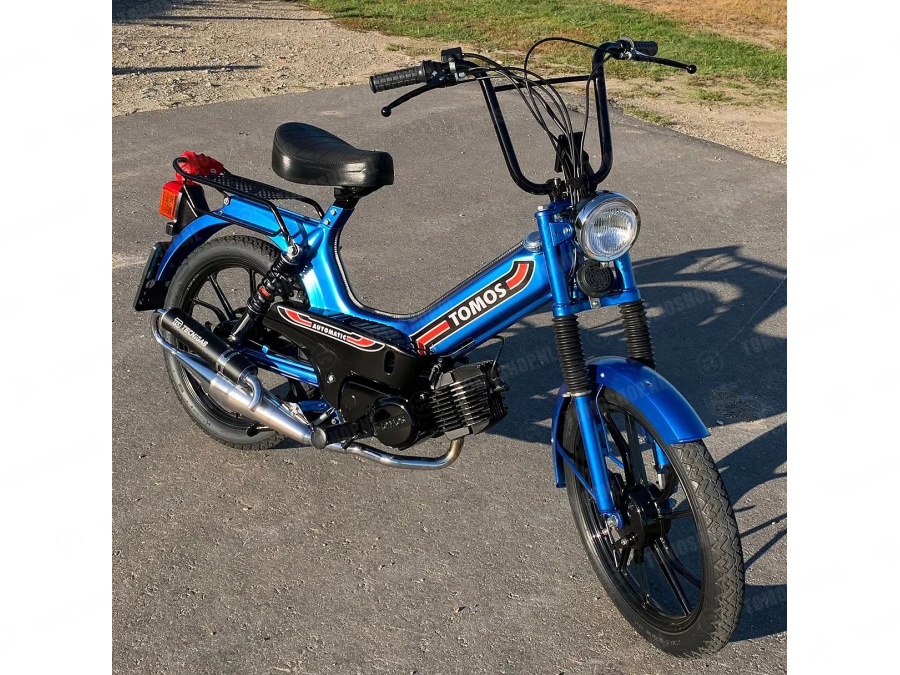 Aufkleber Tomos Scheinwerfer Verkleidung Groß Rot / Schwarz bei Tomoshop