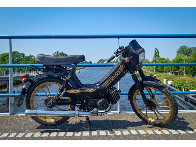 Aufkleber Tomos 2-Speed Automatic SP Gold / Schwarz satz Golden Bullet style product