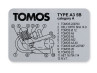 Tomos Typ Aufkleber Rahmen A3 5B thumb extra