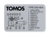 Tomos Type frame sticker A35 HDA thumb extra