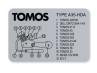 Tomos Type frame sticker A35 HDA