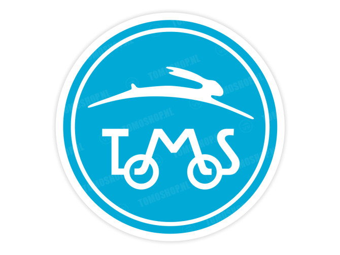 Transfer vinyl sticker Tomos logo rund 200mm main