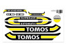 Sticker Tomos A3 MS Automatic geel
