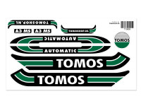 Sticker Tomos A3 MS Automatic dark green + free sticker