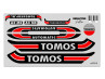 Aufkleber Tomos A3 Automatic Rot Schwarz Reflective Edition thumb extra