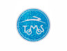 Transfer sticker Tomos logo round 55mm 80's retro Glitter thumb extra