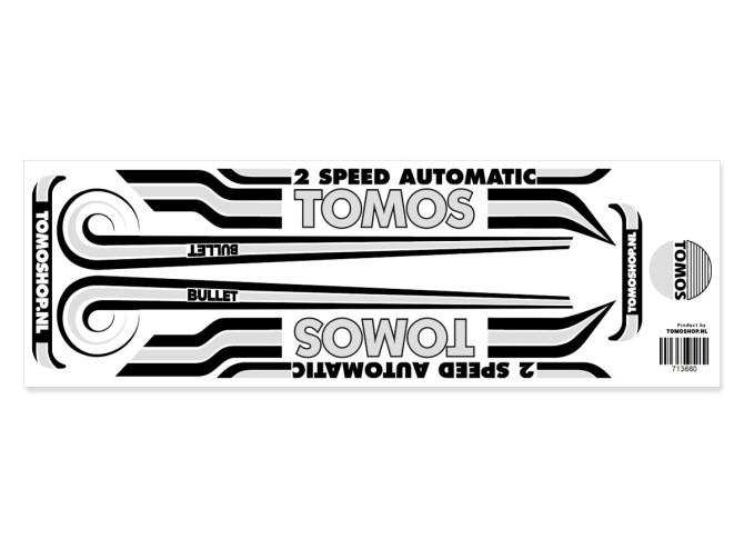 Sticker Tomos 2-Speed Automatic Bullet black / grey product