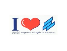 Aufkleber I Love Polini 110x45mm