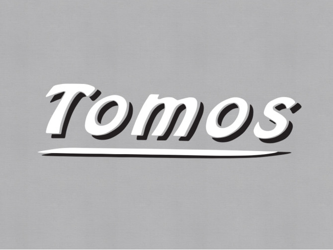 Tomos sticker white product