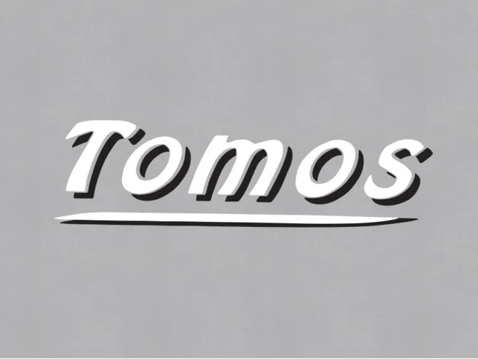 Tomos sticker white product