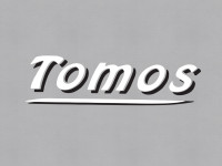 Tomos-Aufkleber weiß