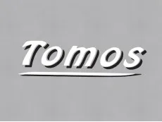 Tomos-Aufkleber weiß