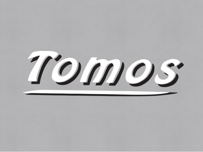 Tomos sticker white