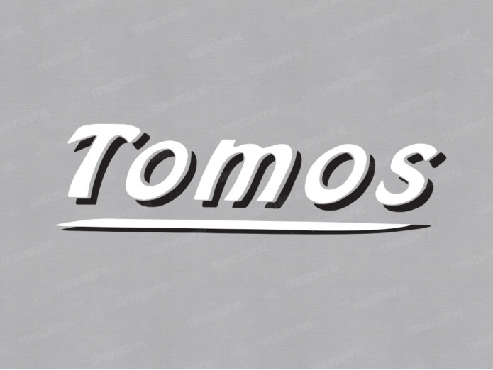 Sticker Tomos wit