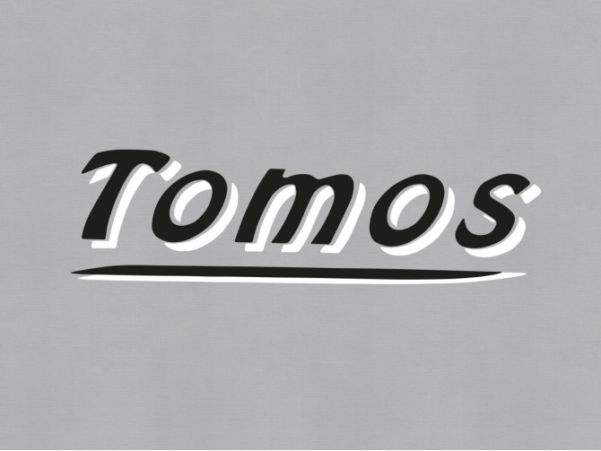 Tomos sticker black product