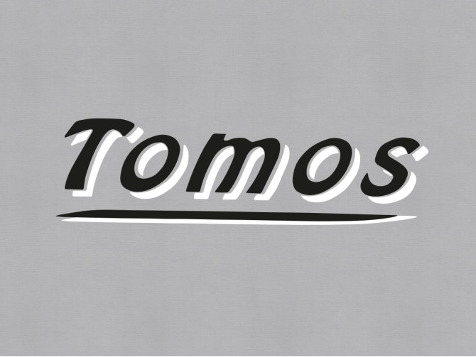 Tomos-Aufkleber schwarz product