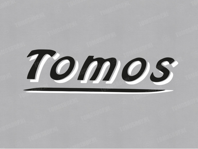 Tomos-Aufkleber schwarz main