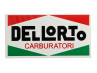 Sticker Dellorto Carburatori groot 63x122mm universeel thumb extra