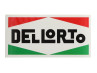 Sticker Dellorto middel 50x100mm universeel thumb extra