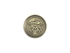 Badge / Emblem Tomos logo Gold 38mm RealMetal Badge / Emblem Tomos logo Gold 38mm RealMetal