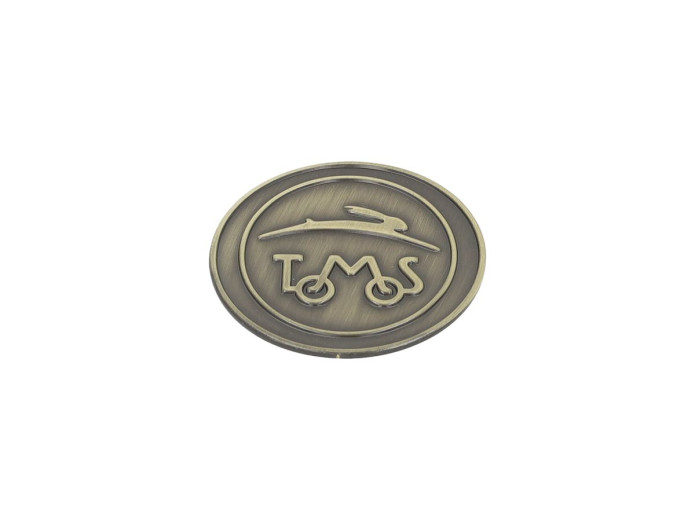Tomos Metallemblem 38mm Gold mit 3M Klebeband
