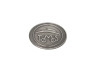 Tomos metalen embleem 38mm zilver met 3M tape