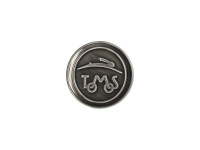 Badge / embleem Tomos logo zilver 38mm RealMetal