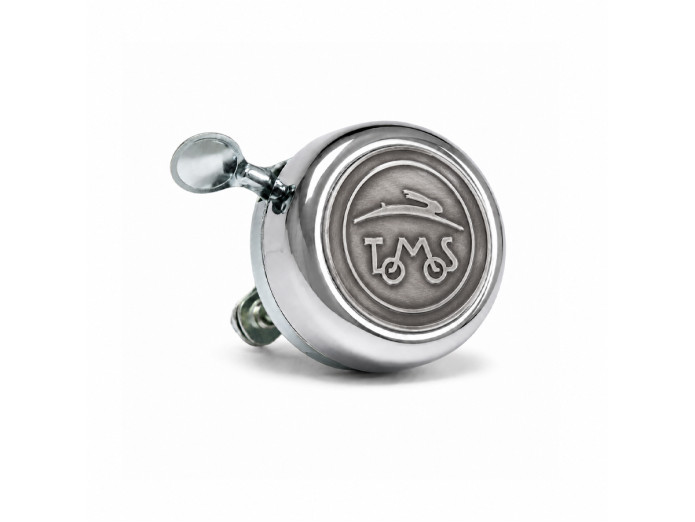 Tomos metalen embleem 38mm zilver met 3M tape