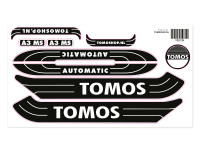 Sticker Tomos A3 MS Automatic wit / zwart set