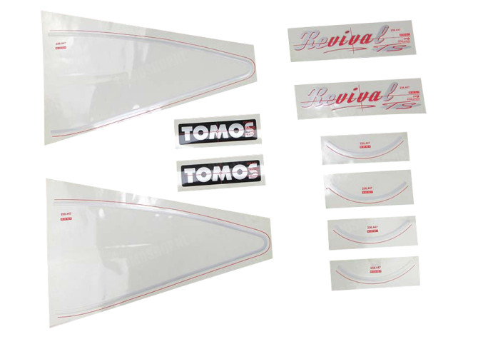 Sticker Tomos Revival / Revival TS tank + frame set main
