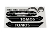 Sticker Tomos A3 MS Automatic white / black set + free sticker