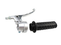 Greepset rechts gashendel replica model Magura 517 zilver (remlicht)
