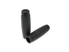 Handle grips ribbed black 24mm / 22mm